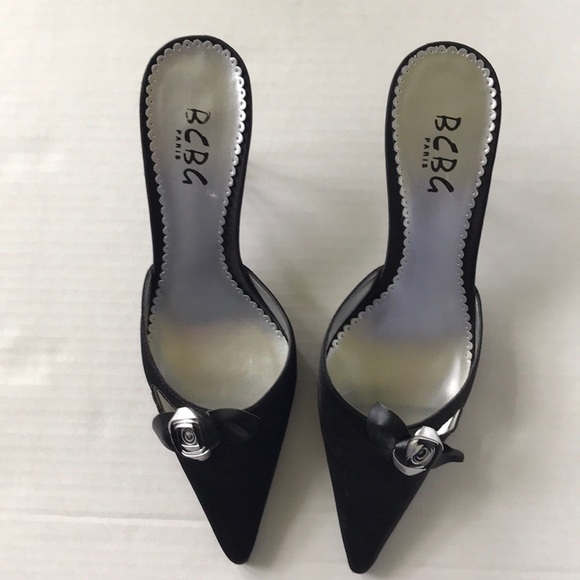 BCBG Paris | Shoes | Bcbg Kitten Heel Mules | Poshmark